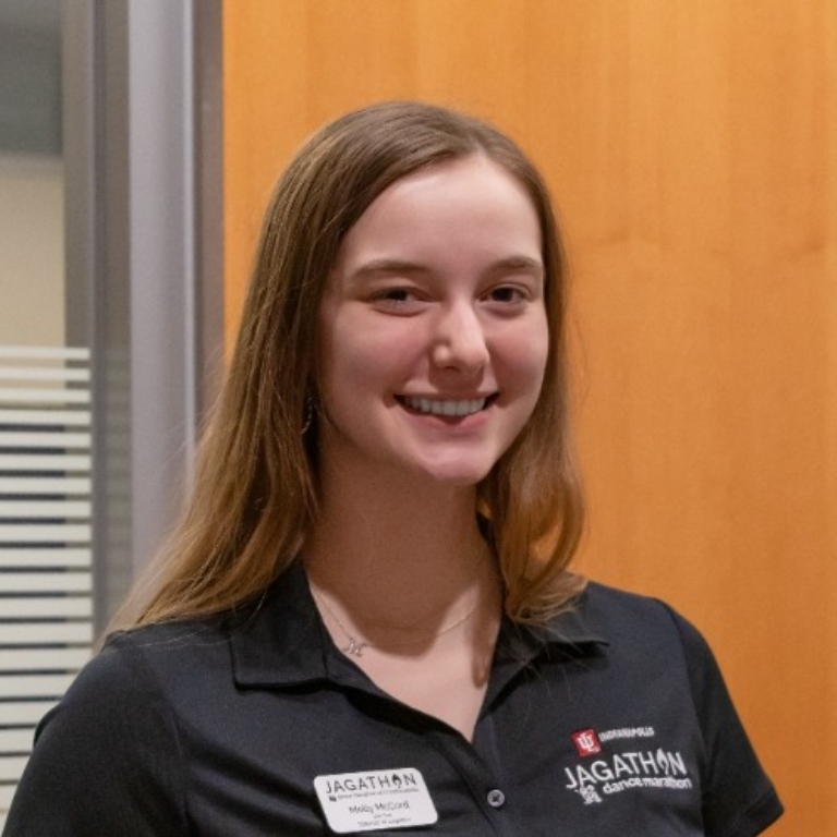 Molly McCord, the Vice president of operations of the Jagathon Presidental Board.